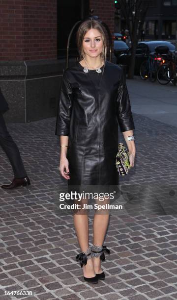 Socialite Olivia Palermo attends The Cinema Society & Jaeger-LeCoultre screening of Open Road Films' "The Host" at Tribeca Grand Hotel on March 27,...