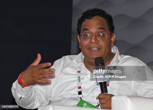 Founder and Chief Executive Officer of Paytm, Vijay Shekhar Sharma speaks during the Global Fintech Fest in Mumbai. Global Fintech Fest will be held...