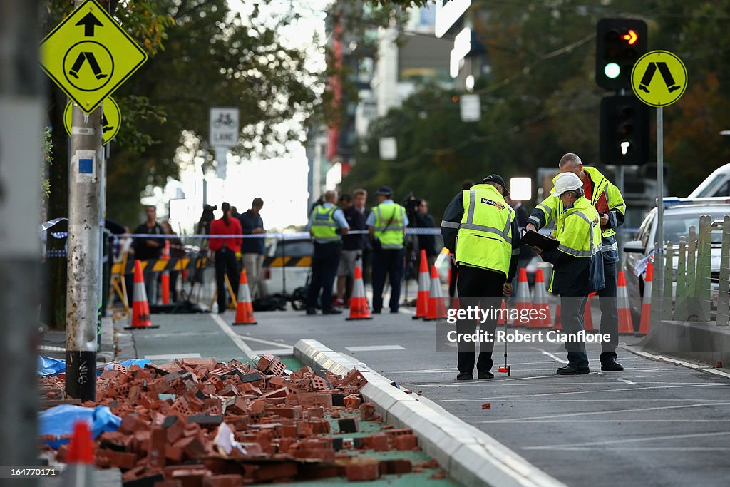 Two Killed After Brick Wall Collapses In Melbourne CBD