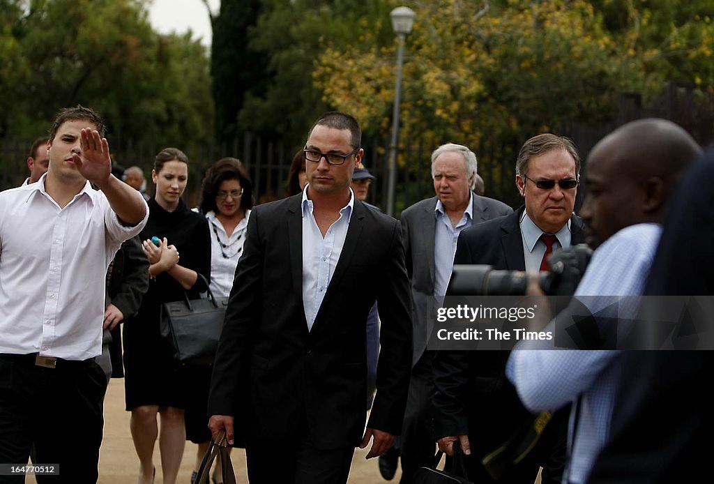 Culpable Homocide Carl Pistorius arrives at the Vanderbijlpark Magistrate's Court on ...