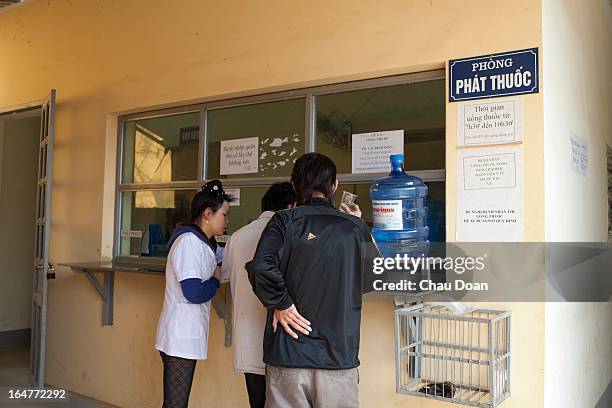 Drug addicts come to the Methadone Center of Muong Ang district, Dien Bien to get their daily does of methadone. Vietnam has many comprehensive...