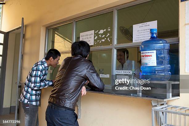 Drug addicts come to the Methadone Center of Muong Ang district, Dien Bien to get their daily does of methadone. Vietnam has many comprehensive...