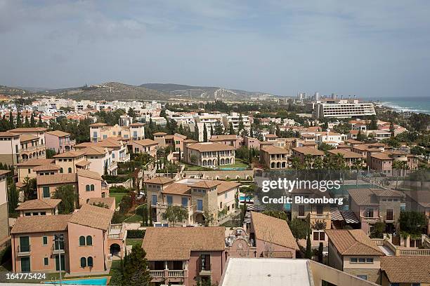 Residential buildings stand on the skyline in Limassol, Cyprus, on Wednesday, March 27, 2013. The ECB said on March 25 it won't stop the Cypriot...