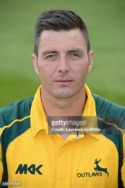 Paul Franks of Nottinghamshire poses for a portrait at Trent Bridge on March 28, 2013 in Nottingham, England.