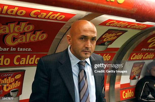 Luciano Spalletti, coach of Udinese, watches the action during the Serie A match between Udinese and Chievo, played at the Friuli Stadium, Udine,...
