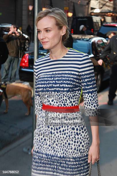 Actress Diane Kruger visits "Good Morning America" at GMA Studios in Times Square on March 28, 2013 in New York City.