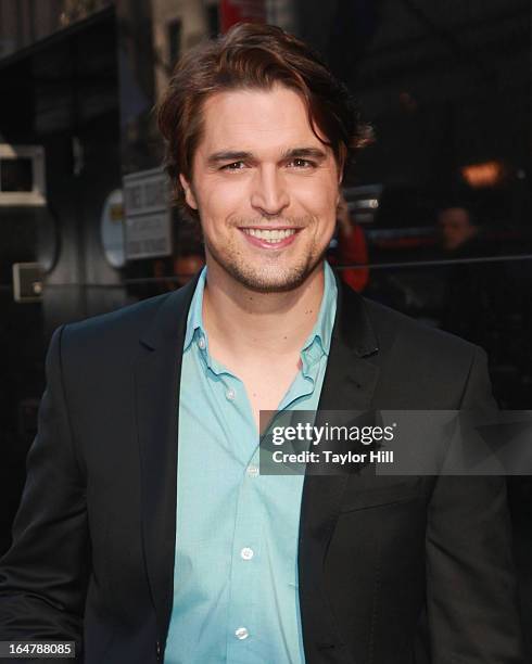 The Bible" actor Diogo Morgado visits "Good Morning America" at GMA Studios in Times Square on March 28, 2013 in New York City.