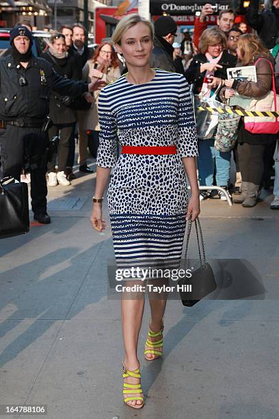 Actress Diane Kruger visits "Good Morning America" at GMA Studios in Times Square on March 28, 2013 in New York City.