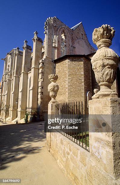 montpellier saint roch church in the historic cent - montpellier stock pictures, royalty-free photos & images