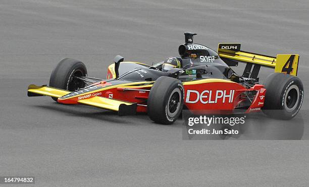 "Vitor Meira during race action at Bridgestone Indy Japan at Twin Ring Motegi on April 21, 2007 "