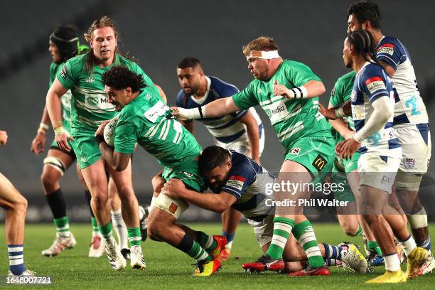 Howden of Manawtu during the round four Bunnings Warehouse NPC match between Auckland and Manawatu at Eden Park, on August 30 in Auckland, New...