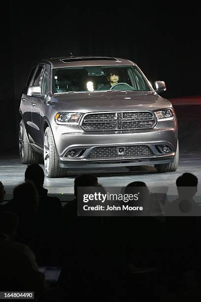 The 2014 Dodge Durango Citadel is introduced to the media at the New York Auto show on March 28, 2013 in New York City. The 113th annual auto show is...