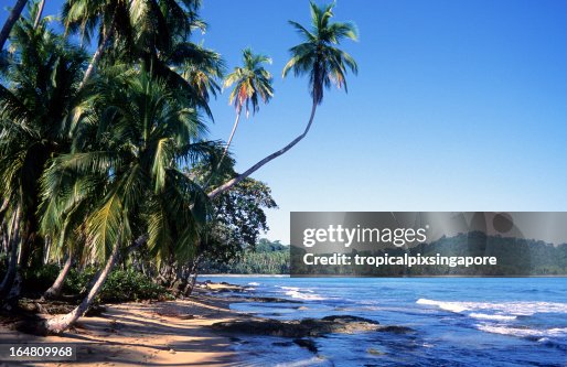 A beach view of Playa Chiquita in Limon Province, Costa Rica