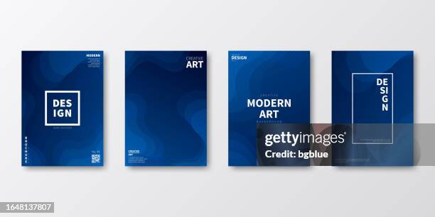 stockillustraties, clipart, cartoons en iconen met brochure template layout, blue cover design, business annual report, flyer, magazine - annual report layout