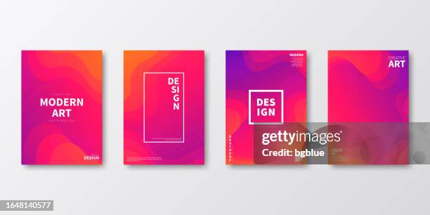 brochure template layout, pink cover design, business annual report, flyer, magazine - fuchsia stock illustrations