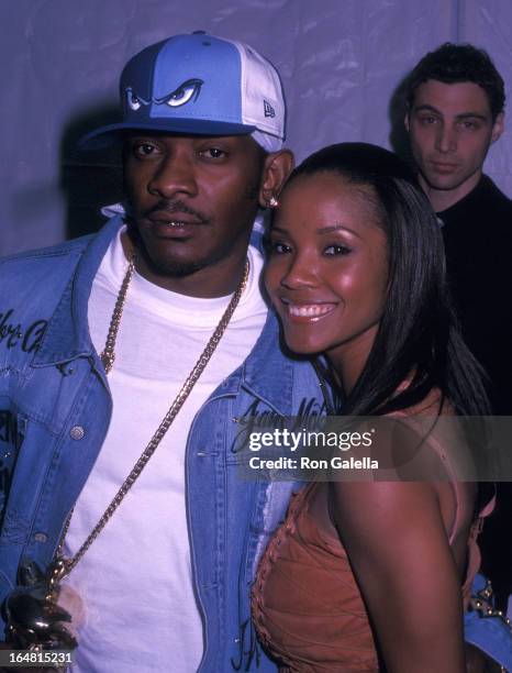 Rapper Petey Pablo and Miss USA 2002 Shauntay Hinton attend the 45th Annual Grammy Awards After Party Hosted by BMG on February 23, 2003 at Gotham...