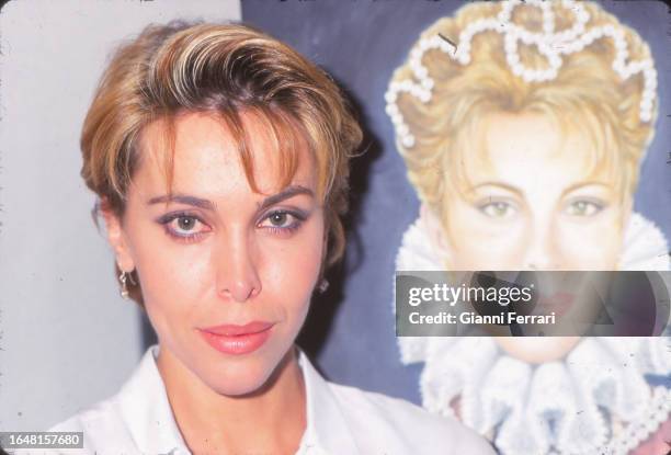 Spanish actress and painter Carla Duval , Madrid, Spain, 1999