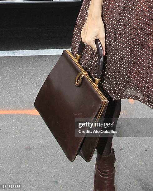 Eva Mendes sighting on March 28, 2013 in New York City.