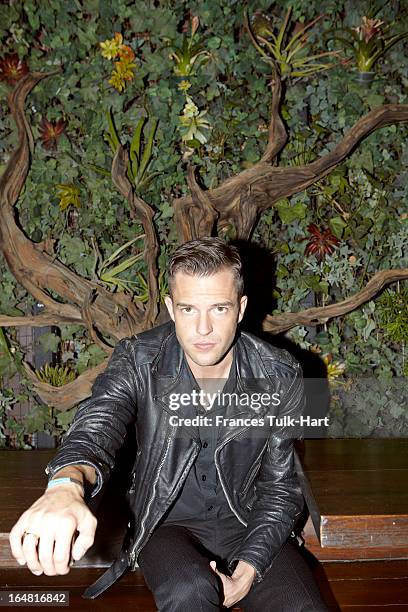 Musician Brandon Flowers of The Killers is photographed for Room 100 Magazine on October 19, 2012 in New York City. PUBLISHED IMAGE.