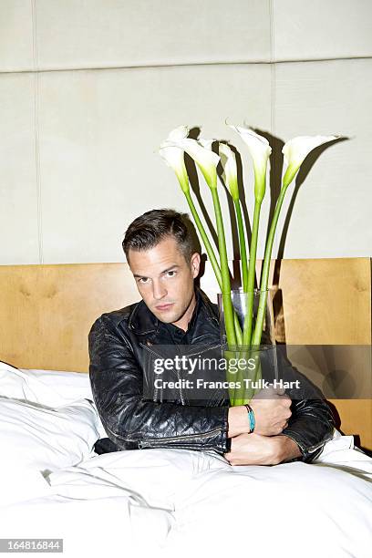 Musician Brandon Flowers of The Killers is photographed for Room 100 Magazine on October 19, 2012 in New York City. PUBLISHED IMAGE.