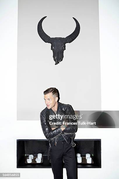 Musician Brandon Flowers of The Killers is photographed for Room 100 Magazine on October 19, 2012 in New York City. PUBLISHED IMAGE.