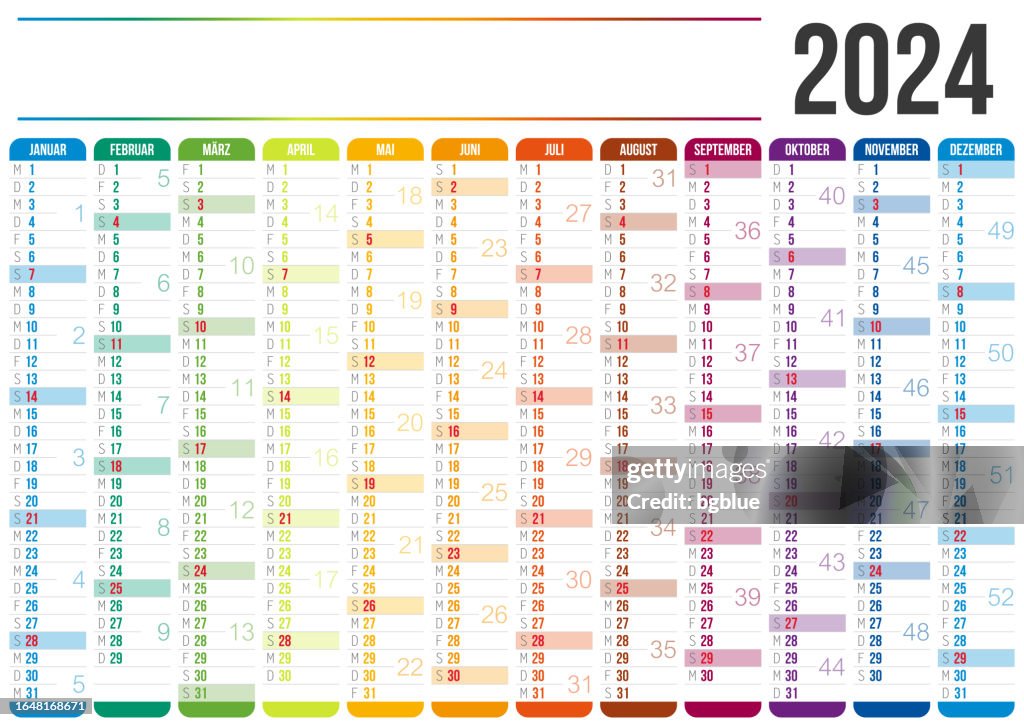 Deutscher Kalender 2024