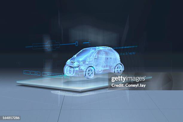 artists interpretation of augmented reality - 自動車　cg ストックフォトと画像