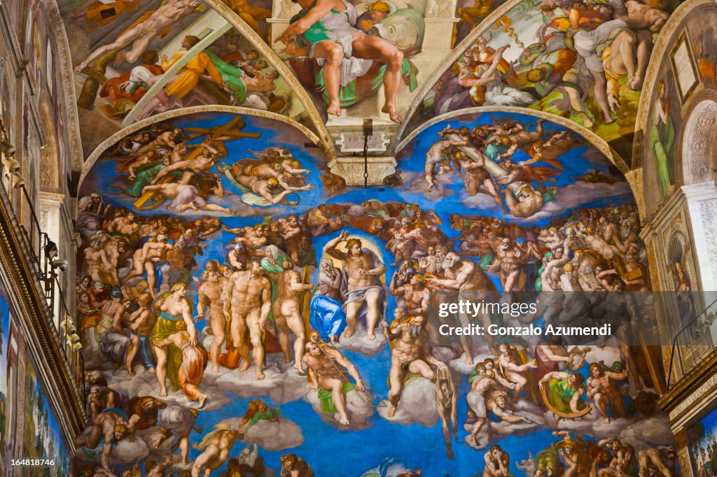 Fresco in the Sistine Chapel.