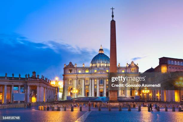 view of vatican city . - st peter's square stock pictures, royalty-free photos & images