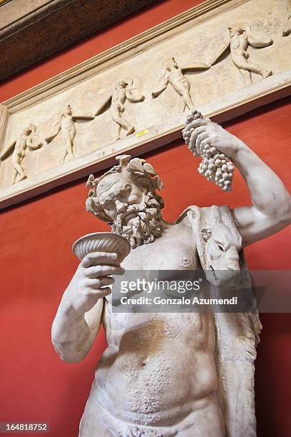sculpture in vatican museum. - baco stock pictures, royalty-free photos & images