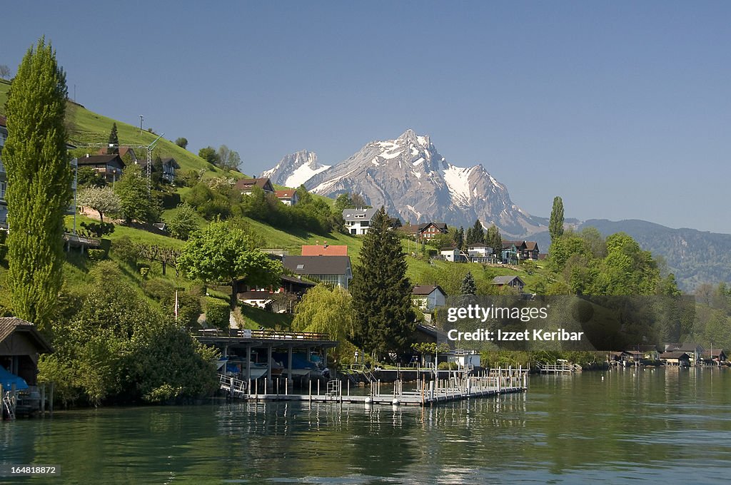Mt Pilatus From Lake Lucerne