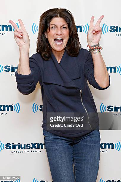 Mariann from Brooklyn visits the SiriusXM Studios on March 28, 2013 in New York City.