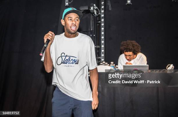 Tyler, The Creator performs at Le Trabendo on March 28, 2013 in Paris, France.