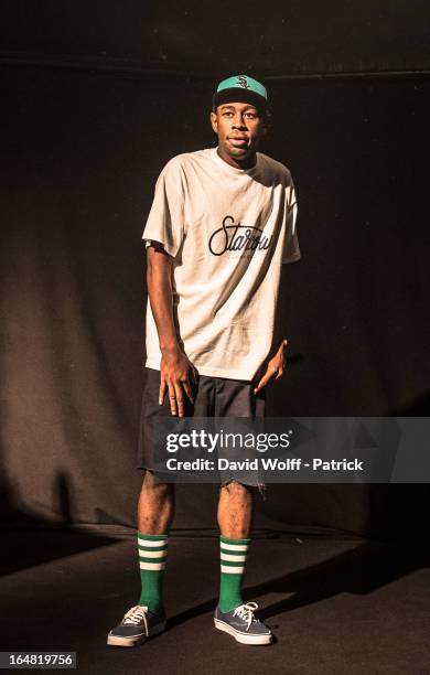 Tyler, The Creator performs at Le Trabendo on March 28, 2013 in Paris, France.