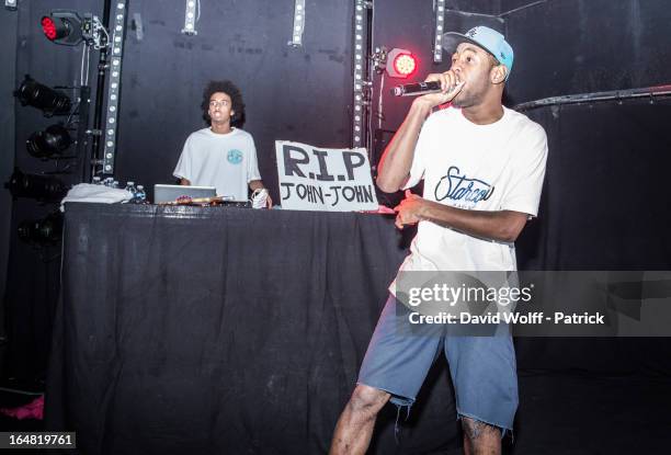 Tyler, The Creator performs at Le Trabendo on March 28, 2013 in Paris, France.