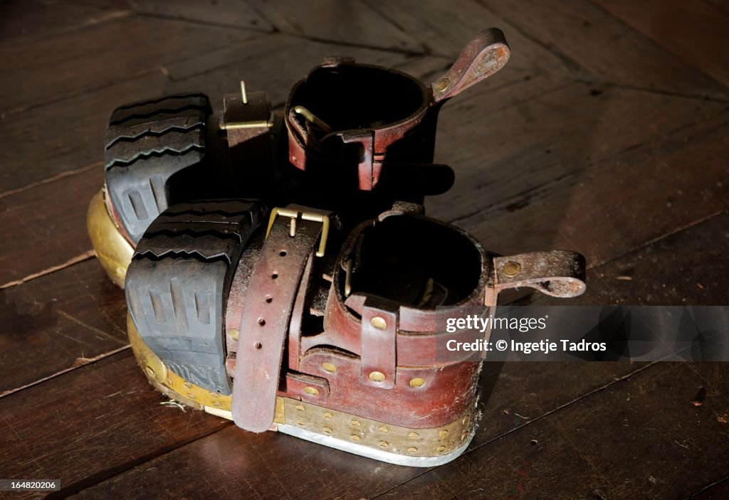 Lead boots used for Pearling diving