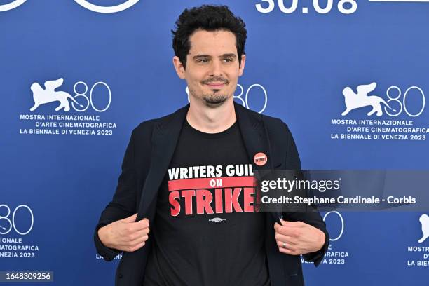 Jury President Damien Chazelle attends a photocall at the 80th Venice International Film Festival on August 30, 2023 in Venice, Italy.