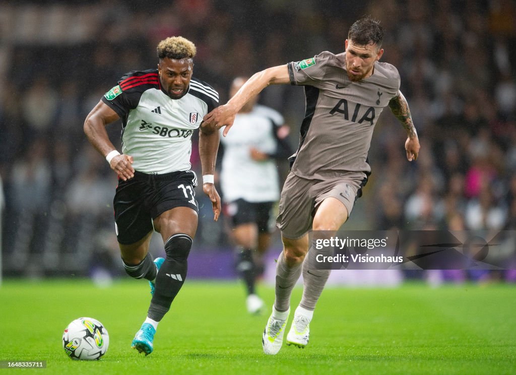 Fulham v Tottenham Hotspur - Carabao Cup Second Round