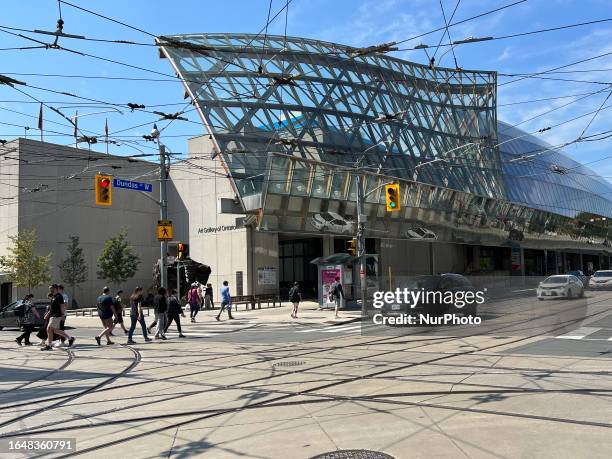 Art Gallery of Ontario building in downtown Toronto, Ontario, Canada, on August 19, 2023.