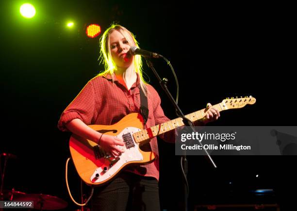 Misty Miller performs onstage supporting Jake Bugg on his March 2013 UK tour at o2 Academy on March 28, 2013 in Leicester, England.