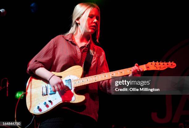 Misty Miller performs onstage supporting Jake Bugg on his March 2013 UK tour at o2 Academy on March 28, 2013 in Leicester, England.