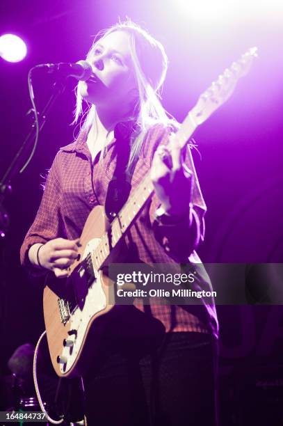 Misty Miller performs onstage supporting Jake Bugg on his March 2013 UK tour at o2 Academy on March 28, 2013 in Leicester, England.