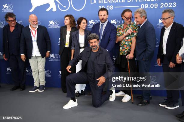 Sandro Veronesi, Attilio De Razza, Francesca Cima, Silvia D'Amico, Pierfrancesco Favino, director Edoardo De Angelis, Massimiliano Rossi, Nicola...