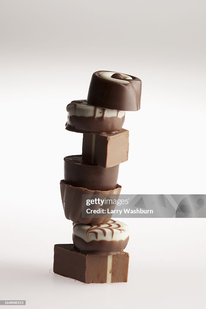 A stack of chocolates