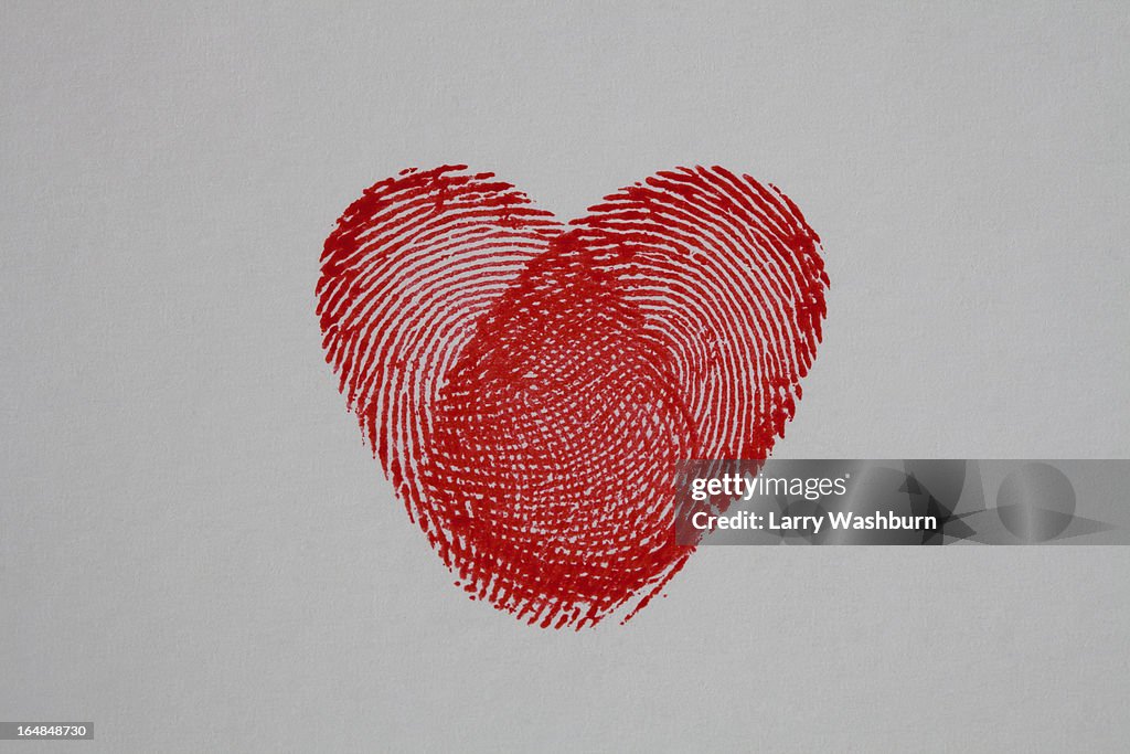 Thumbprint heart