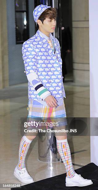 SHINee attend the SM '10 Corso Como Seoul Melody' Launch Party on March 28, 2013 in Seoul, South Korea.