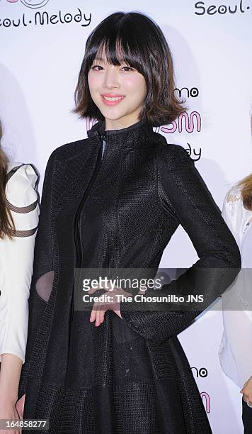 F attend the SM '10 Corso Como Seoul Melody' Launch Party on March 28, 2013 in Seoul, South Korea.