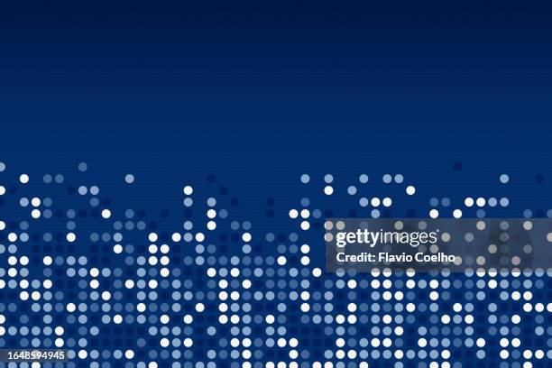 fading circle grid on dark blue background - toned image stock pictures, royalty-free photos & images