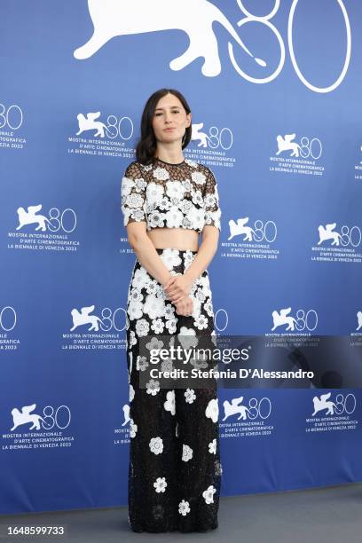 Luigi De Laurentiis Award Jury member Chloe Domont attends a photocall at the 80th Venice International Film Festival at on August 30, 2023 in...
