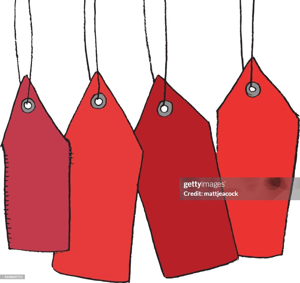 Blank Red Labels High-Res Vector Graphic - Getty Images